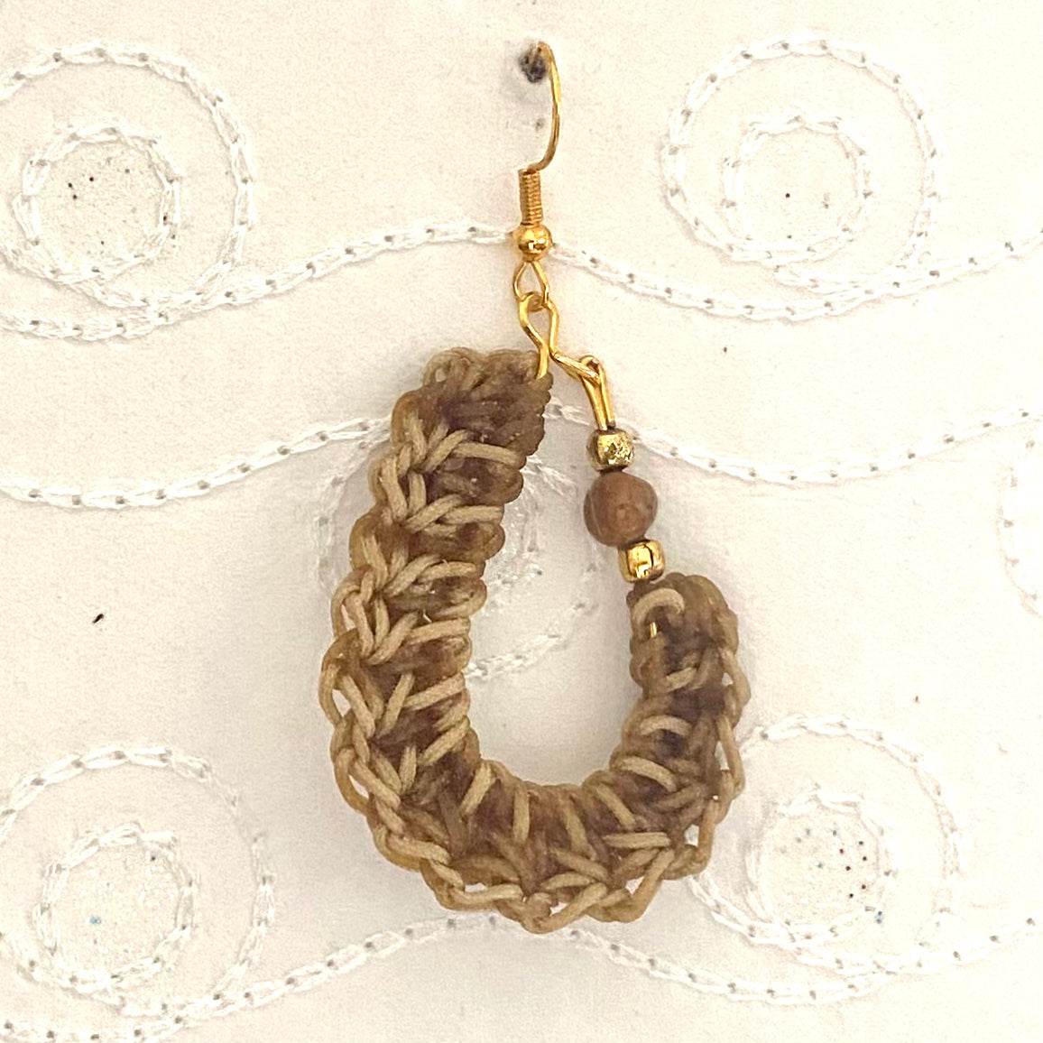 KIDNEY BEAN Crochet Earrings