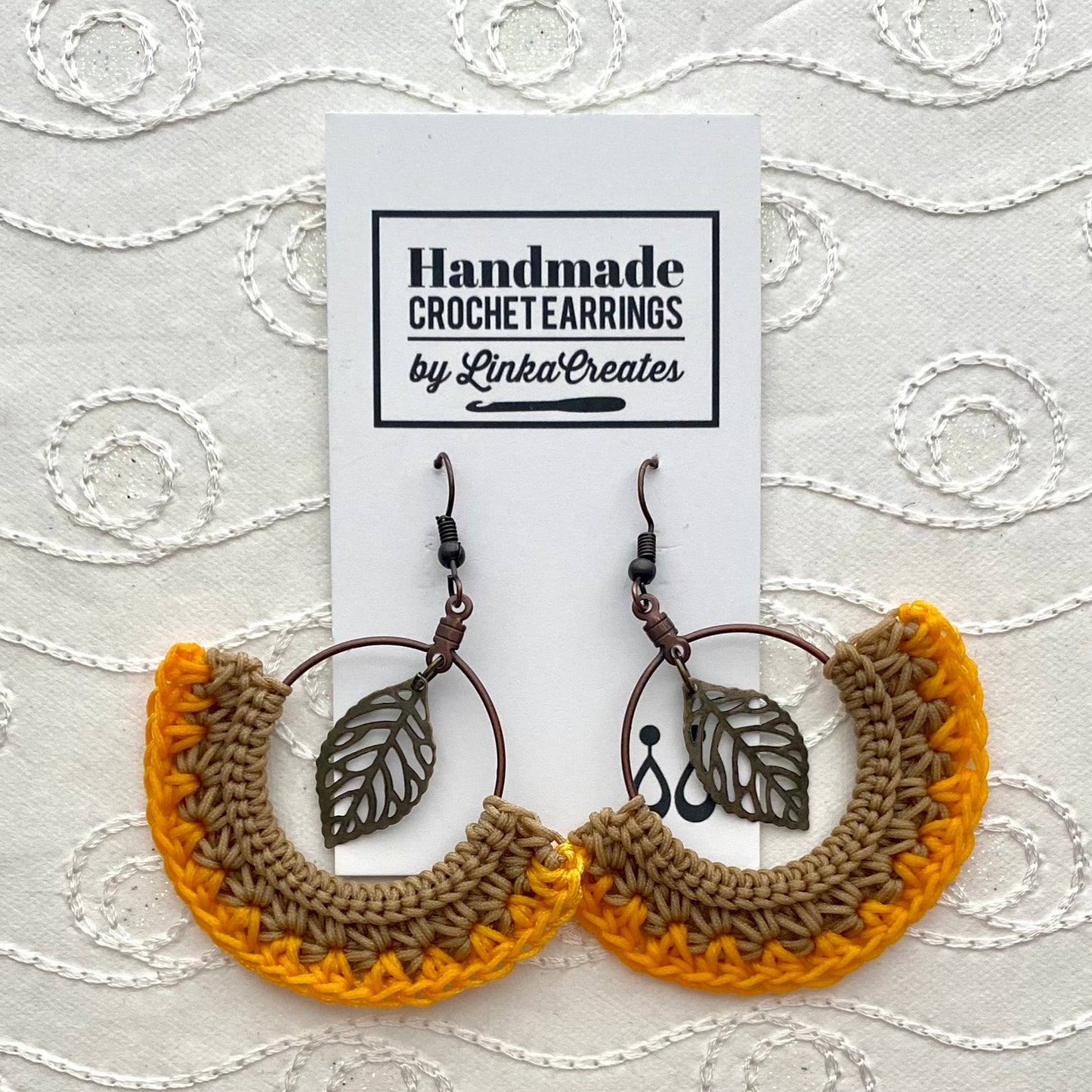 TWO-TONE Handmade Crochet Earrings