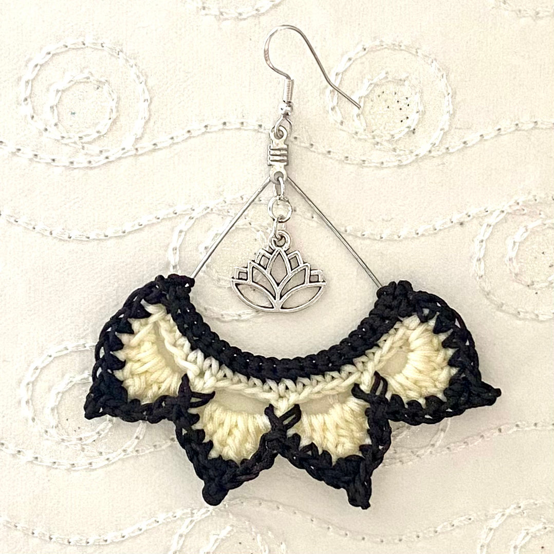 TWO-TONE Handmade Crochet Earrings