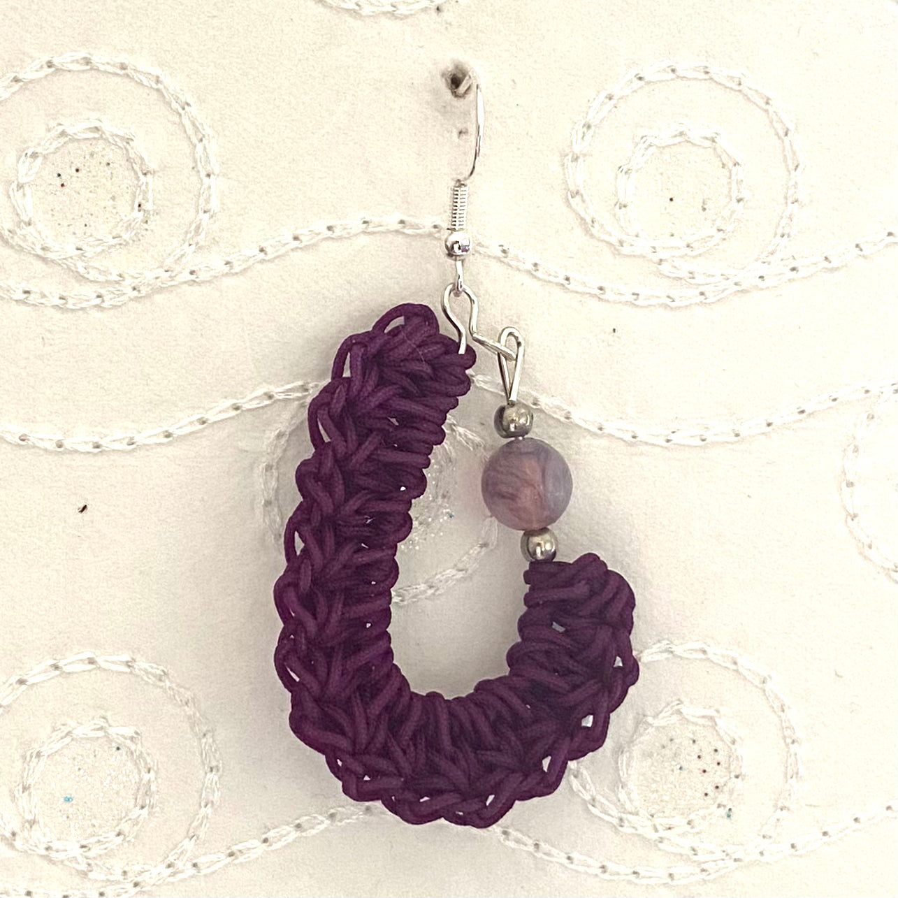 KIDNEY BEAN Crochet Earrings