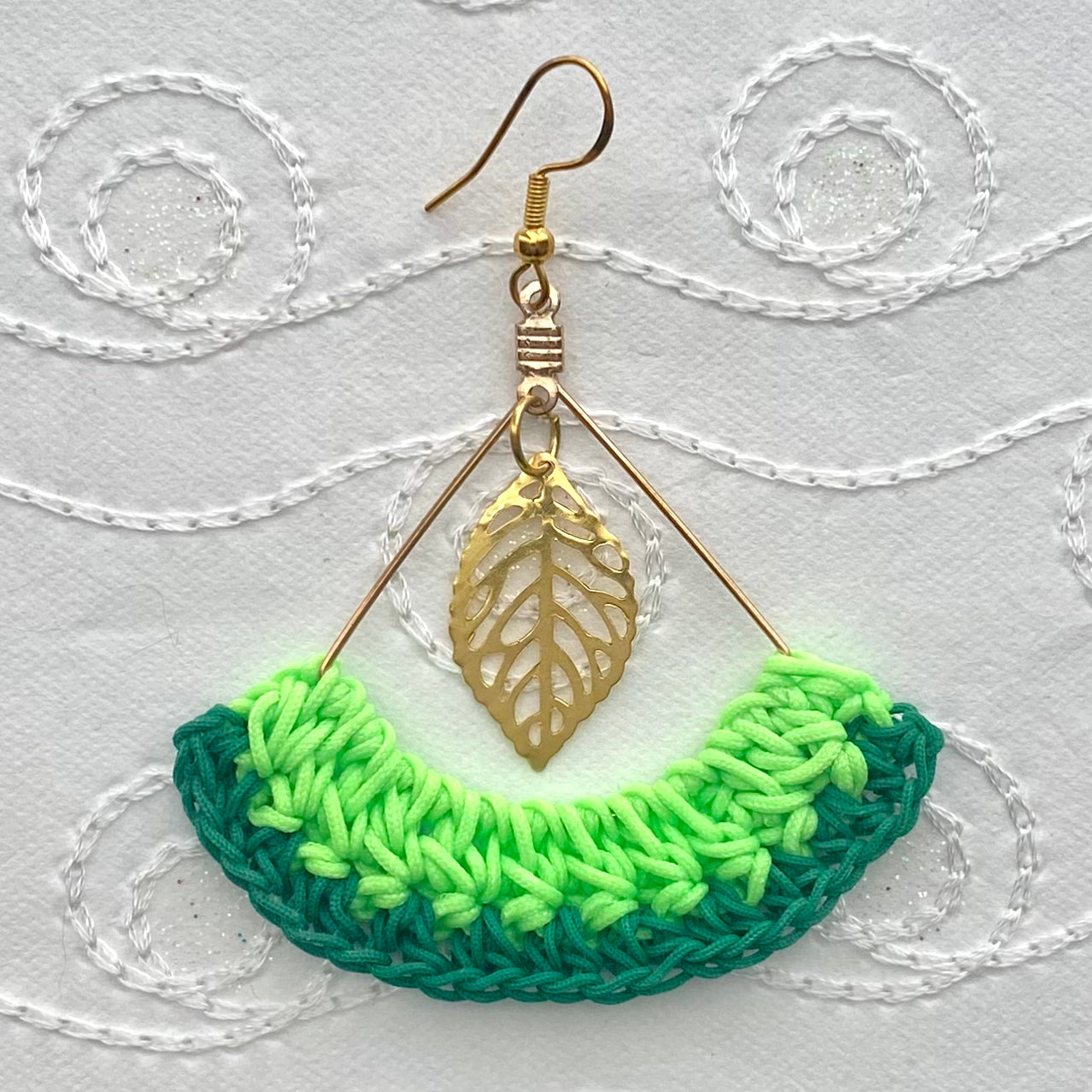 TWO-TONE Handmade Crochet Earrings