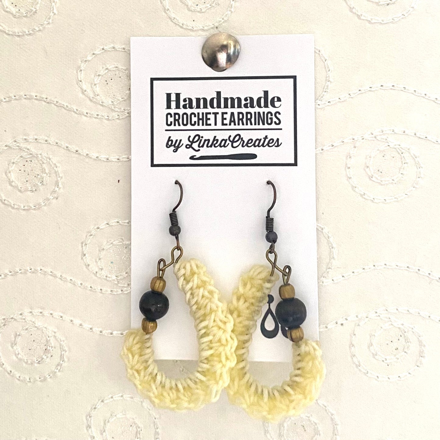 KIDNEY BEAN Crochet Earrings