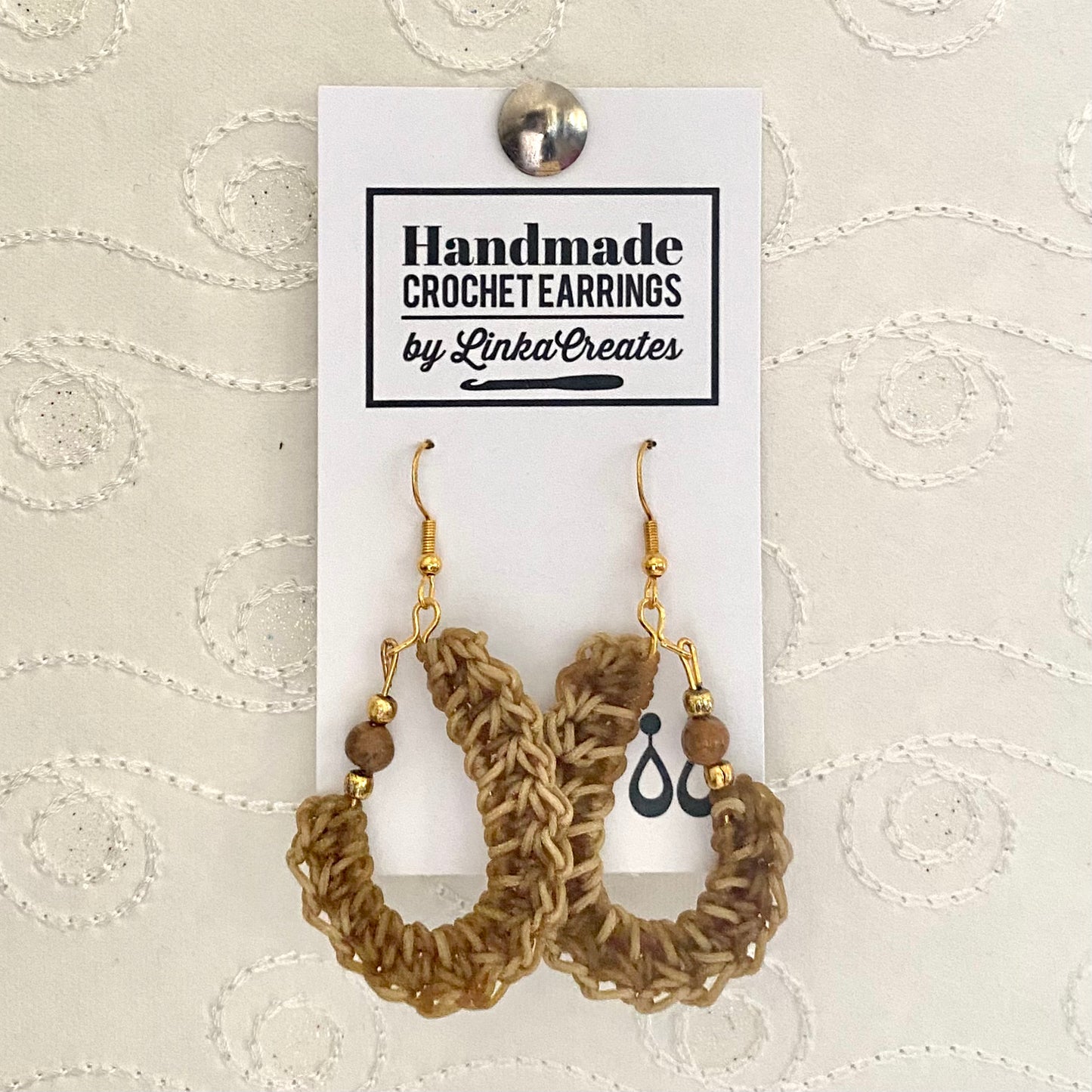 KIDNEY BEAN Crochet Earrings