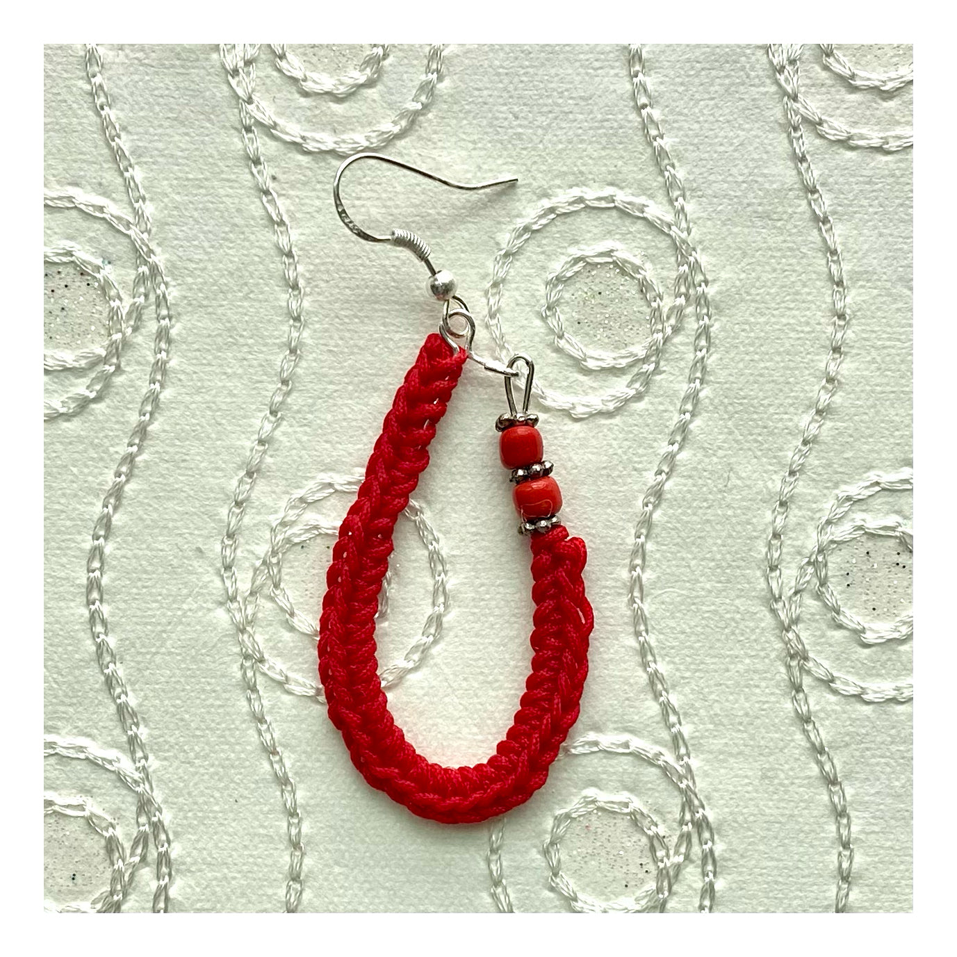 KIDNEY BEAN Crochet Earrings