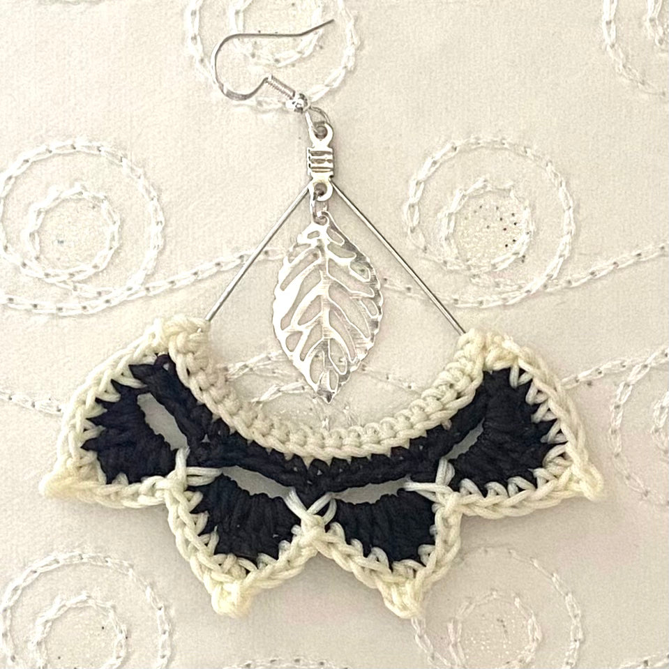 TWO-TONE Handmade Crochet Earrings