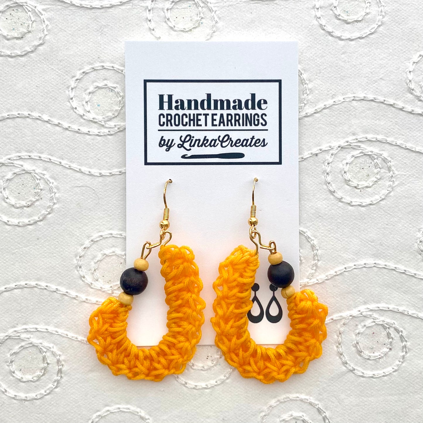 KIDNEY BEAN Crochet Earrings