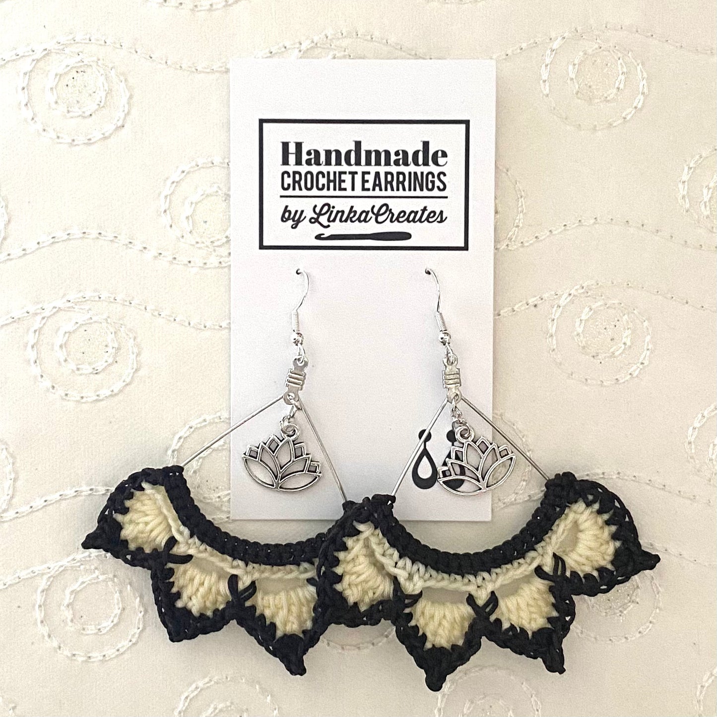 TWO-TONE Handmade Crochet Earrings